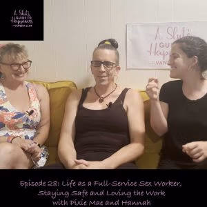 From truck stops and city streets to hotels and OnlyFans, sex work takes many forms. Peeling back the stigma and silence around sex work, industry veterans Pixie Mae and Hannah, dish on some of their adventures. They share light-hearted stories, describe the value of sex work as a healing profession, and offer serious insights about finding and relating to clients, receiving payment, and staying safe. Underestimated in public perception, sex work is a lot of hard work, including marketing, networking, communications, preparation, and appointments. It also comes with significant emotional labor and requires strong belief in yourself and your boundaries. Sex work isn’t for everyone, but for people who love sex, helping people connect with themselves, and being their own boss, it can be, as Hannah says, “a hoot”. In an unregulated industry with essentially no legal recourse, the very best way to protect yourself as a sex worker is to find other sex workers and help each other. If that’s you, we invite you to reach out to Cliff Media, a community organizing-based porn company with a leadership team committed to supporting sex workers, in whatever form their work takes.