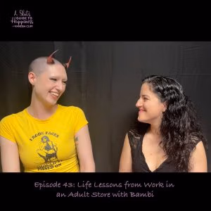 Selling sex toys might not be a popular topic with conservative relatives at the Thanksgiving dinner table, but it’s a giant industry and, in the right hands, a helping profession. Despite the stereotypes of skeezy adult theaters, Bambi describes largely positive experiences working with customers. They also had meaningful moments helping customers overcome the stigma attached to sexual, kink, or queer desire. Bambi had a sex-positive mindset before working at the adult store, but their coworkers and experiences on the job contributed to their growth and exploration around gender, sexuality and self-confidence.