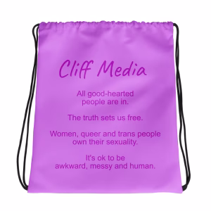 Cliff Media Drawstring Bag