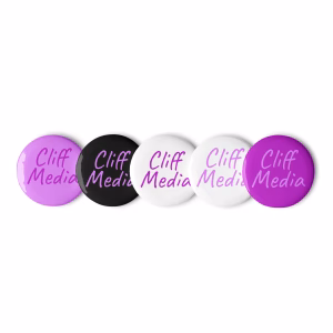 Cliff Media Set of Pin Buttons