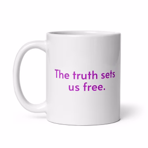 The truth sets us free - Cliff Media White Mug